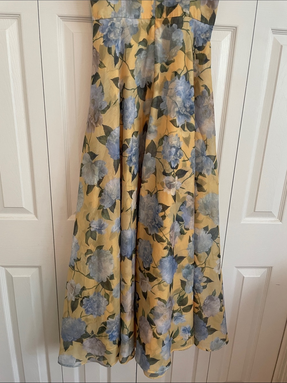 Sachin & Babi Kate Draped Floral Print Organza Gown Dress size 8 - Picture 12 of 15